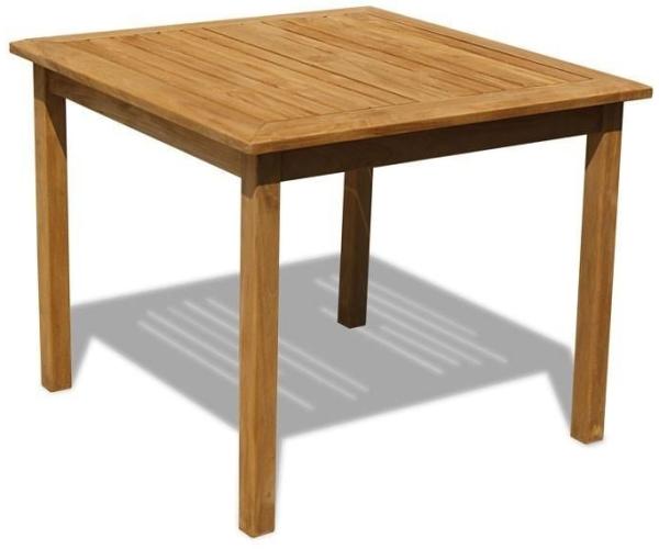 Esstisch Ragusa Teak Massivholz - Tischgröße Höhe 75 cm: 100 x 100 cm