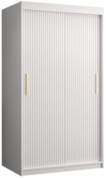 'Kirtan Slim 1' Kleiderschrank, weiß, 100 cm