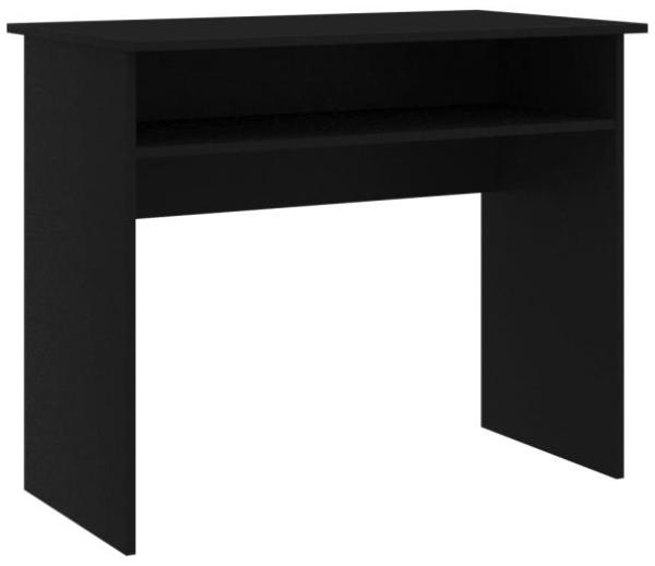 Schreibtisch, Spanplatte Schwarz, 90 × 50 × 74 cm