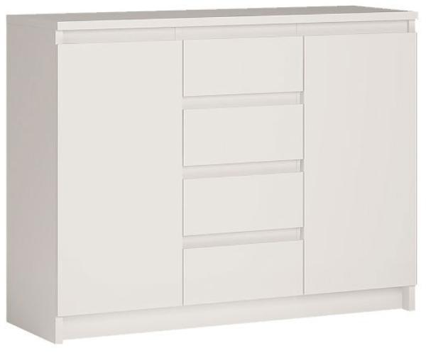 Kommode Armadio Sideboard 109x35x85cm weiß grifflos