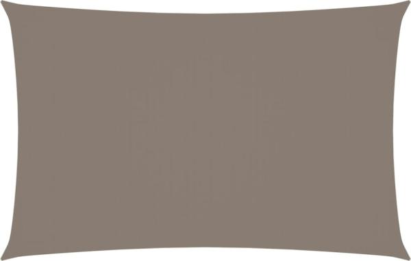 vidaXL Sonnensegel Oxford-Gewebe Rechteckig 3x6 m Taupe