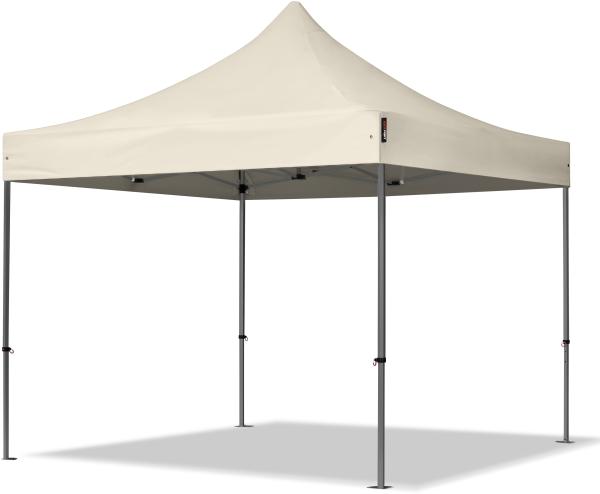 3x3 m Faltpavillon, PREMIUM Stahl 40mm, creme