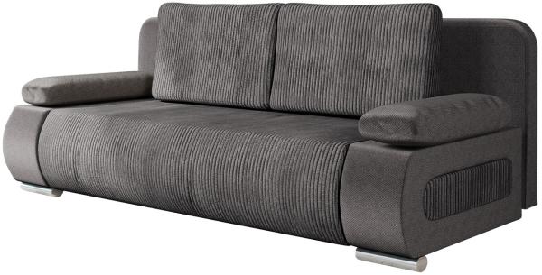 Schlafsofa Emma Cord (Farbe: Poso 22 + Kronos 22)