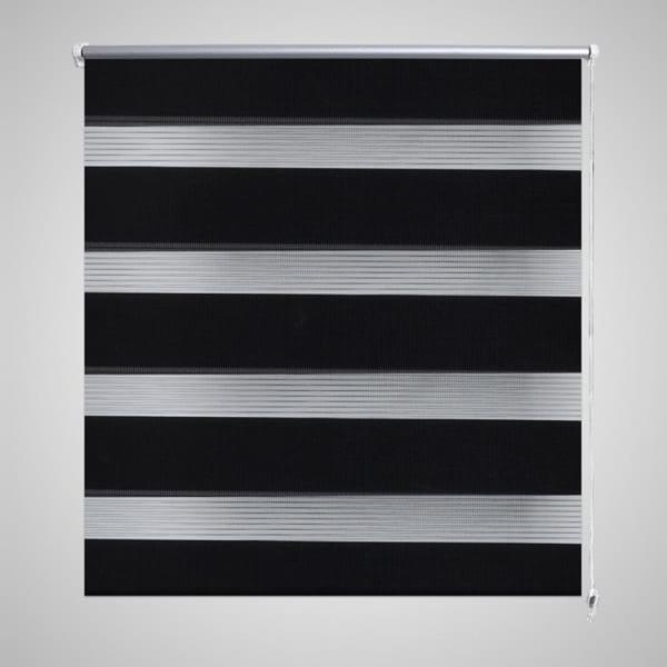 Doppelrollo Seitenzug 120 x 175 cm schwarz