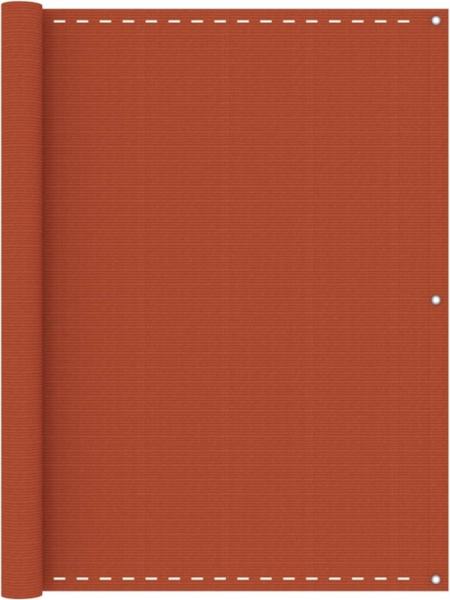 vidaXL Balkon-Sichtschutz Orange 120x500 cm HDPE