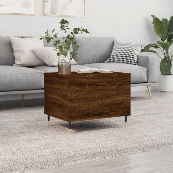 vidaXL Couchtisch Braun Eichen-Optik 60x44,5x45 cm Holzwerkstoff