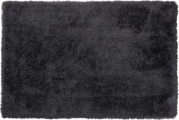 Teppich schwarz 140 x 200 cm Hochflor CIDE