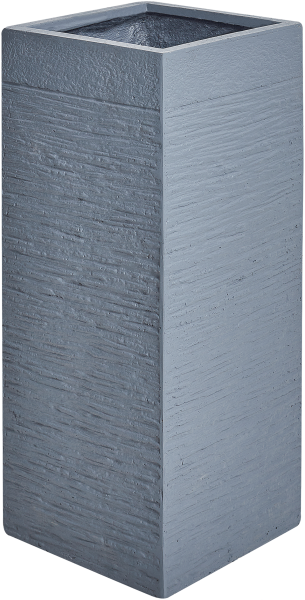 Blumentopf grau quadratisch 26 x 26 x 60 cm DION