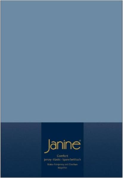 Janine Jersey Elastic Spannbetttuch | 140x200 cm - 160x220 cm | perlblau