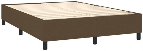 Boxspringbett mit Matratze Dunkelbraun 140x200 cm Stoff (Farbe: Braun)