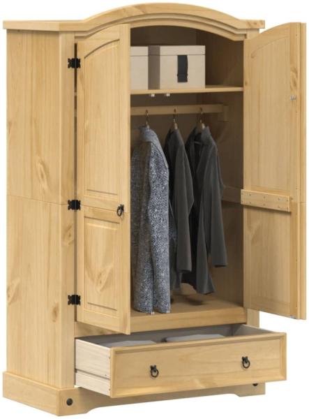 vidaXL Kleiderschrank Corona 101x52x170 cm Massivholz Kiefer