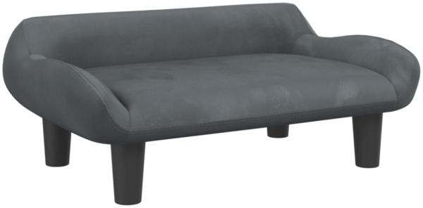 vidaXL Kindersofa Dunkelgrau 70x40x24 cm Samt