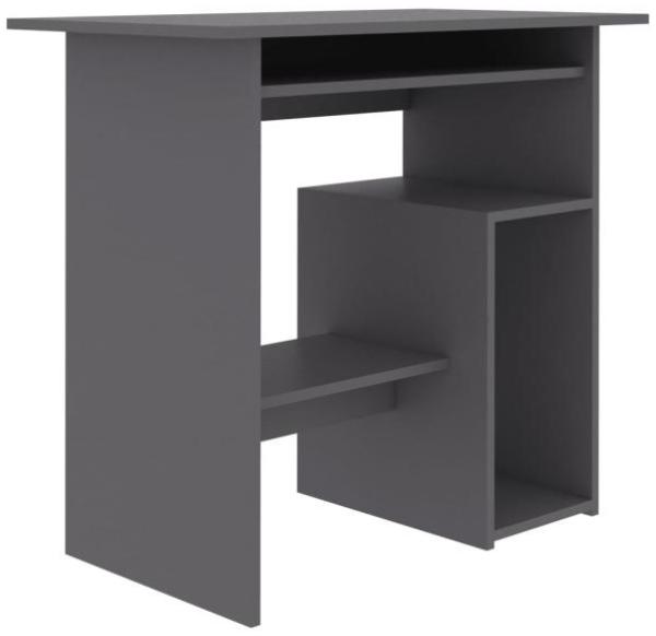Schreibtisch, Spanplatte Grau, 80 x 45 x 74 cm