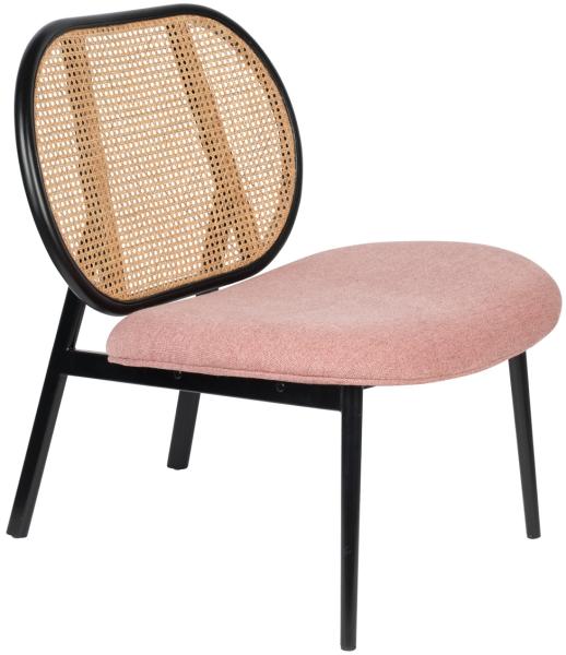 Lounge Chair - Spike - Natur/Rosa