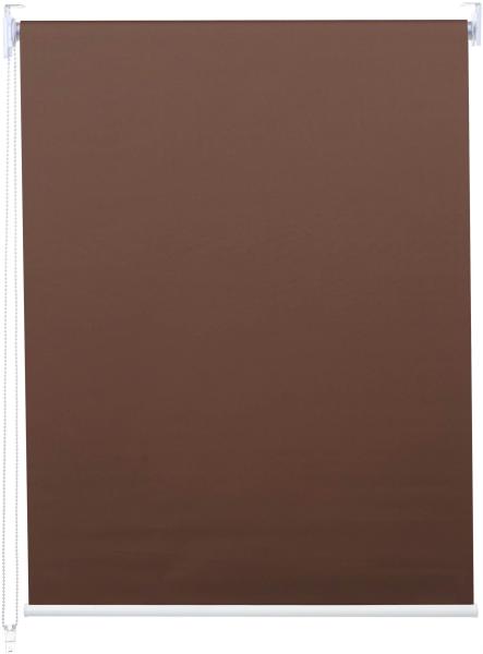 Rollo HWC-D52, Fensterrollo Seitenzugrollo Jalousie, 100x230cm Sonnenschutz Verdunkelung blickdicht ~ braun