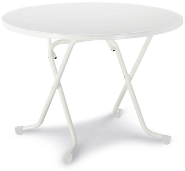 Best Freizeitmöbel 26521000 - Weiß - Stahl - Rundform - 4 Bein(e) - 100 cm