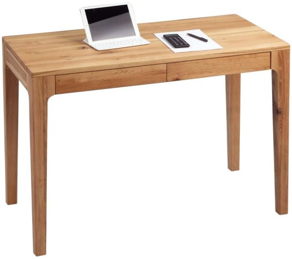 Schreibtisch Bürotisch Tisch - Kata - 110x55 mm - Wildeiche massiv