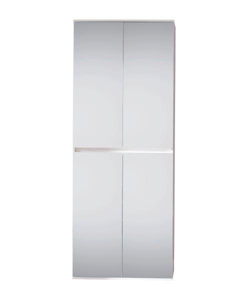 trendteam smart living 'Mirror' Garderobenschrank mit mit Spiegeltüren, weiß, 74 x 191 x 34 cm