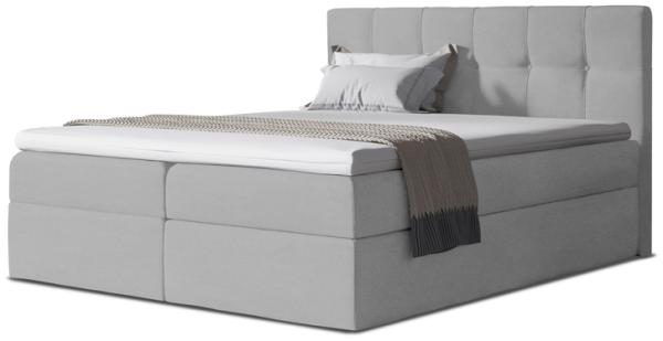 Stylefy 'Cesar' Boxspringbett Velours Lila 140 x 200 cm Bild 5