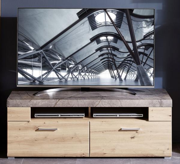 TV-Board >Springhill< in Artisan Eiche aus Metall - 140x51x47cm (BxHxT)