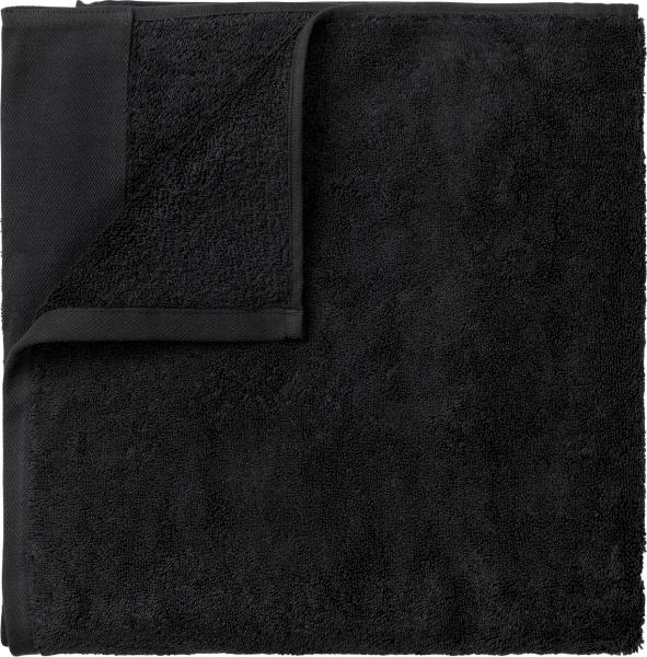 Blomus Handtuch Riva, Saunatuch, Badehandtuch, Baumwolle, Black, 100 x 200 cm, 66303