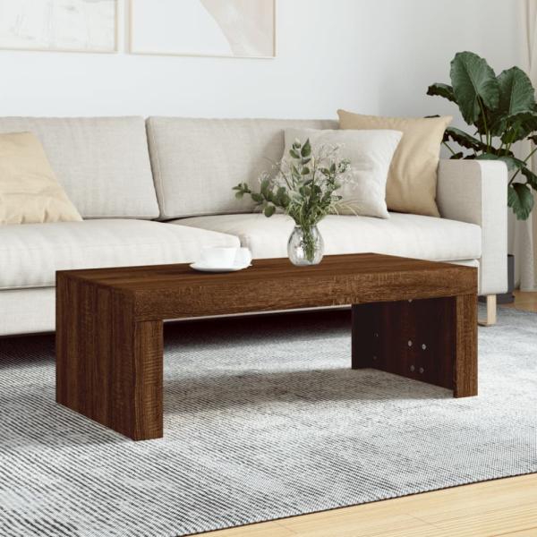 vidaXL Couchtisch Braun Eichen-Optik 102x50x36 cm Holzwerkstoff