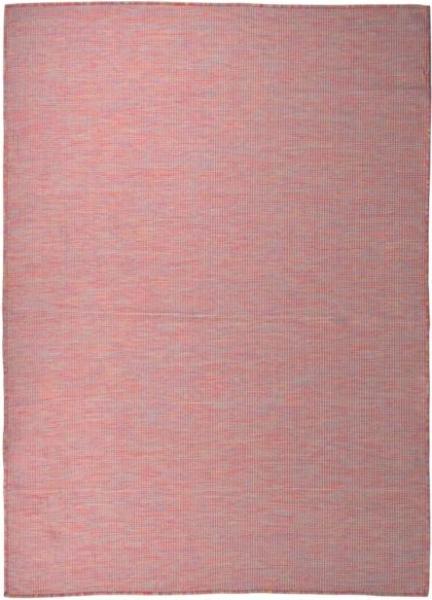 Outdoor-Teppich Flachgewebe 200x280 cm Rot