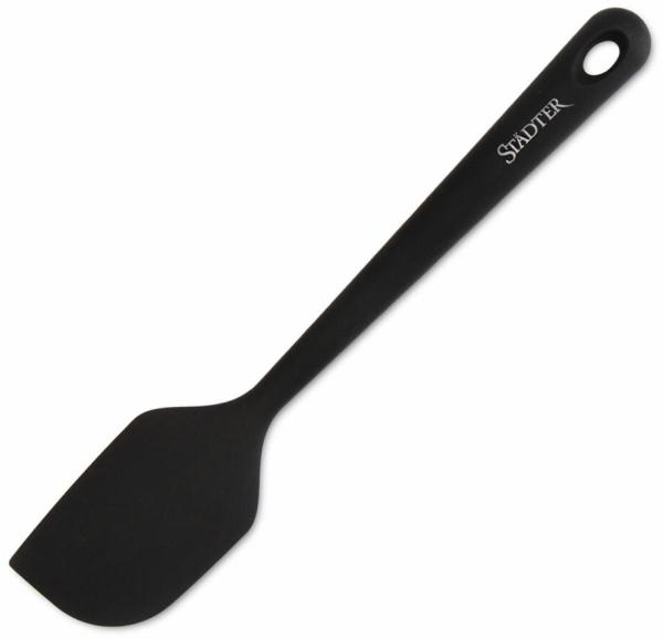 Städter Soft-Grip Teigschaber, Teig Schaber, Teigspatel, Teigteiler, Silikon, Schwarz, 27. 5 cm, 640078