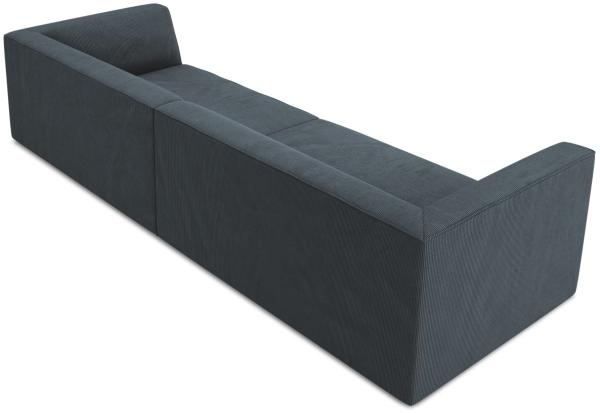 Micadoni 4-Sitzer Sofa Ruby | Bezug Blue | Beinfarbe Black Plastic Bild 3