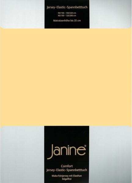 Janine 5002 Elastic-Jersey-Spannbetttuch 23 vanille 140x200-160x220