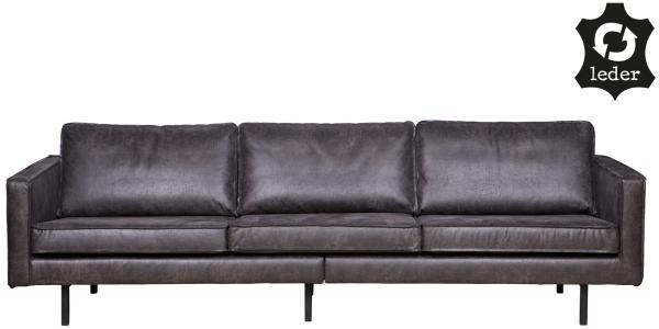 Sofa Rodeo 3-Sitzer - Leder Black
