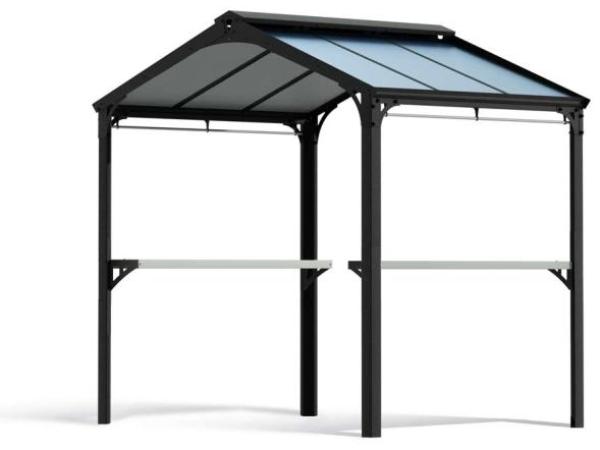 Palram - Canopia Aluminium Grillpavillon Austin BBQ 2400 | anthrazit | 181x240x249 cm