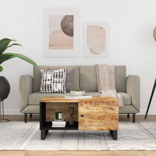 vidaXL Couchtisch 80x50x40 cm Massivholz Mango & Holzwerkstoff [350632]