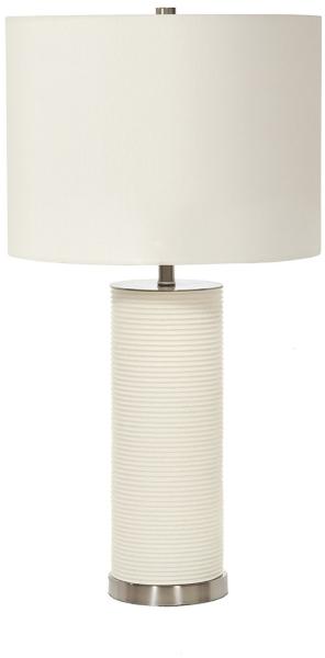 Elstead Ripple Tischlampe 1-flammig Weiß E27