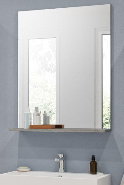 Badezimmer Spiegel Scout in Rauchsilber grau 60 x 79 cm