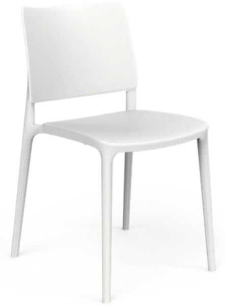 One To Sit Stapelstuhl Sera weiß/schwarz/grau/taupe Stuhl stapelbar weiß