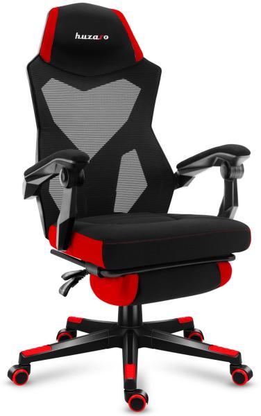 Huzaro Combat 3. 0 Bürostuhl Gaming Stuhl Schreibtischstuhl Chefsessel Armlehnen belüfteter Stoff Fußstütze verstärkte Konstruktion bis 140 kg belastbar