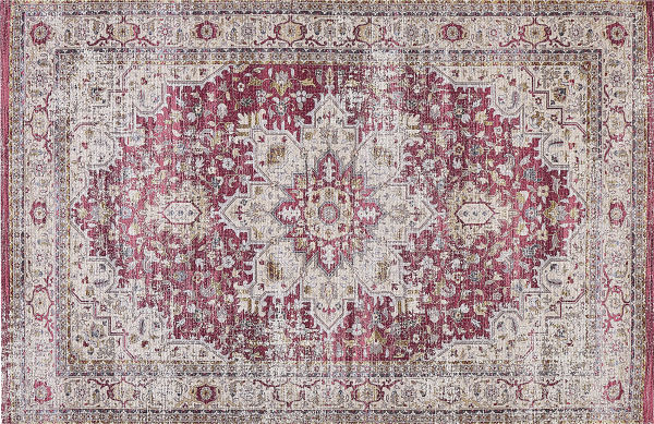 Teppich mehrfarbig orientalisches Muster 140 x 200 cm Kurzflor ARHAVI