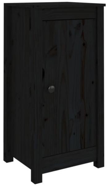 Sideboards 2 Stk. Schwarz 40x35x80 cm Massivholz Kiefer [813733]