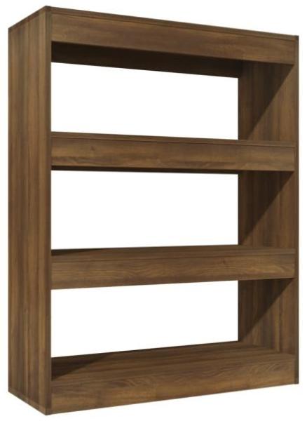 Bücherregal/Raumteiler Braun Eiche 80x30x103 cm Holzwerkstoff