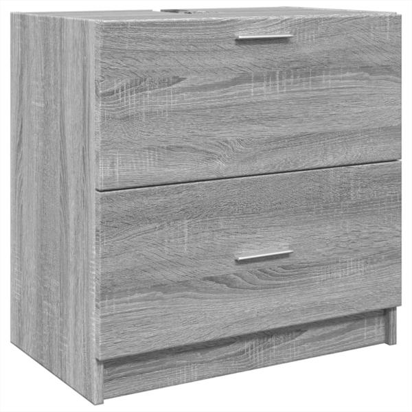 vidaXL Waschbeckenunterschrank Grau Sonoma 59x37x59 cm Holzwerkstoff Bild 6