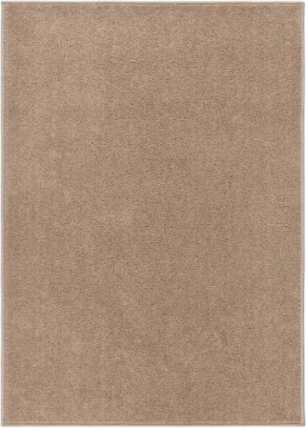 Teppich Kurzflor 240x340 cm Braun