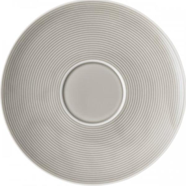 Thomas Loft by Rosenthal Kombi-Untertasse, Untere, Porzellan, Moon Grey, 18 cm, 11900-401917-14771