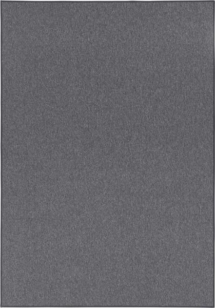 Feinschlingen Teppich Casual grau Uni Meliert 3er Set - dunkel grau - 67x140/67x140/67x250 cm