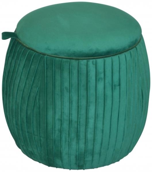 Sitzhocker mit Stauraum "Anna" grün