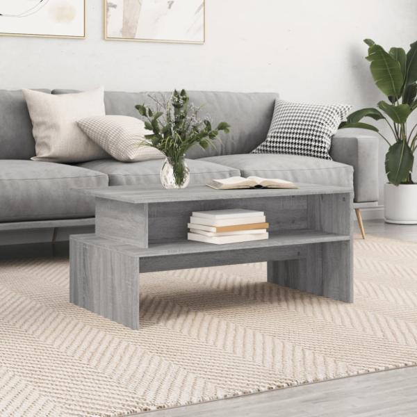 Couchtisch 90x55x42,5 cm Holzwerkstoff Grau