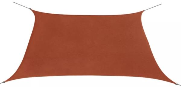 vidaXL Sonnensegel Oxfordgewebe Quadratisch 2 x 2 m Terracotta