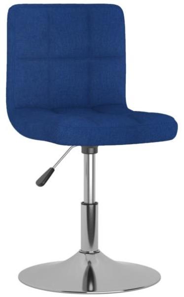 Drehbarer Barhocker Blau Stoff