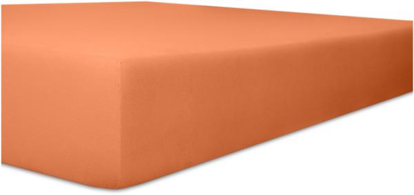 Kneer Vario-Stretch Spannbetttuch one für Topper 4-12 cm Höhe Qualität 22 Farbe karamel 180x220 cm
