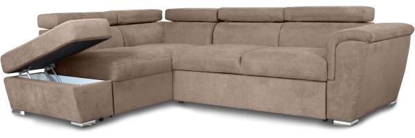 Louis Ecksofa Links, Giulia - Hellbraun Bild 3